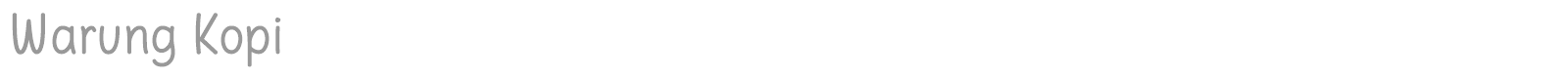 Warung Kopi font preview